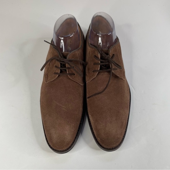 Clarks‎ Mens Citi Stride Lace Brown Suede Shoes Size 8 main image 4